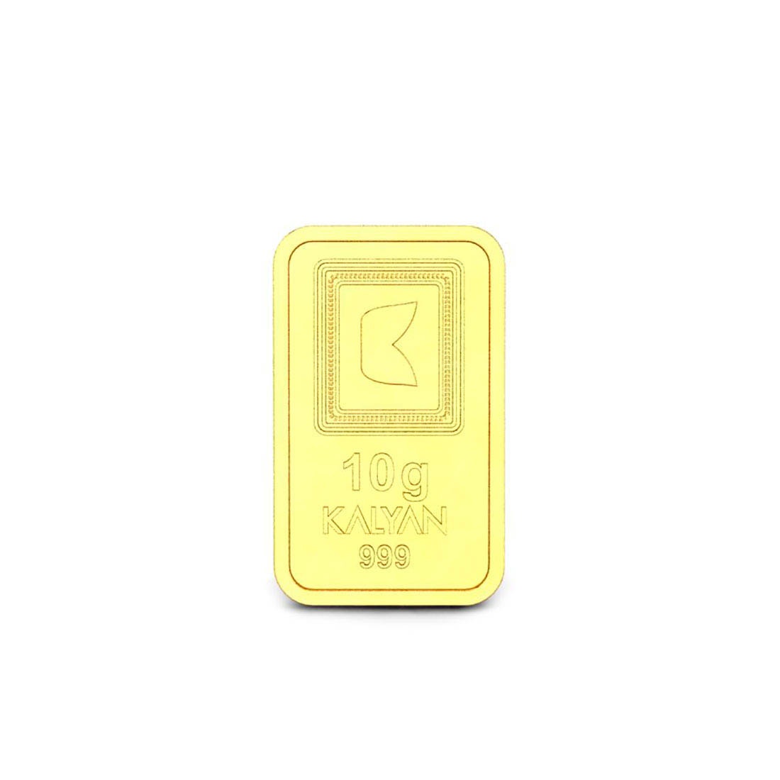 Candere By Kalyan Jewellers 10 grams 24k (999) Yellow Gold Precious Bar