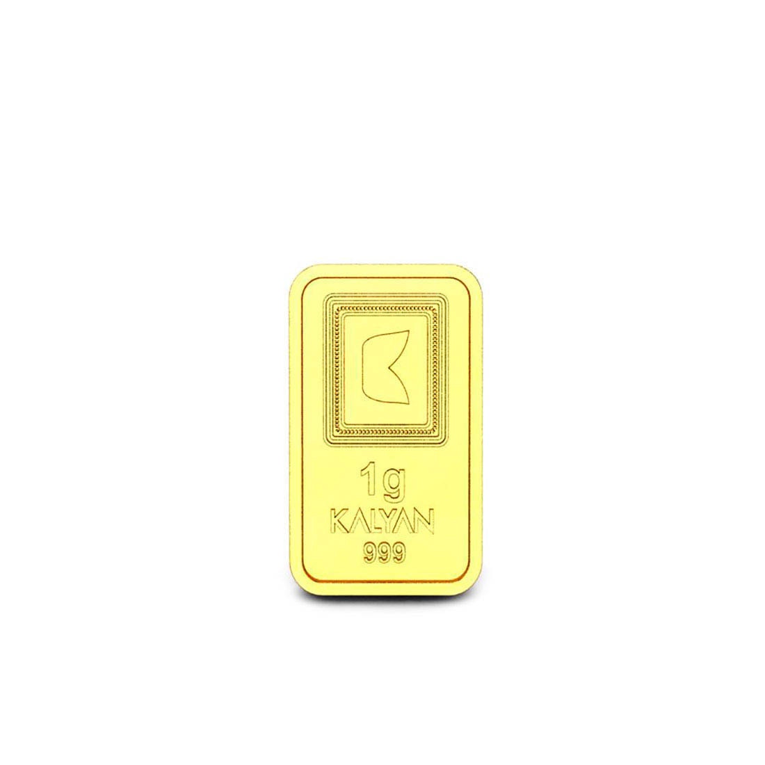 Candere By Kalyan Jewellers 1 gram 24k (999) Yellow Gold Precious Bar