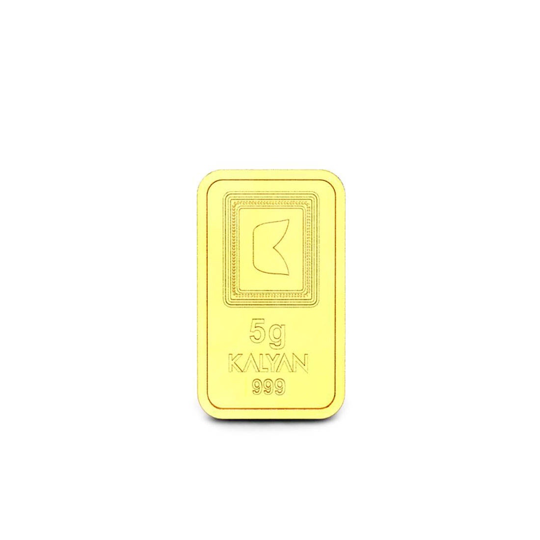 Candere By Kalyan Jewellers 5 grams 24k (999) Yellow Gold Precious Bar