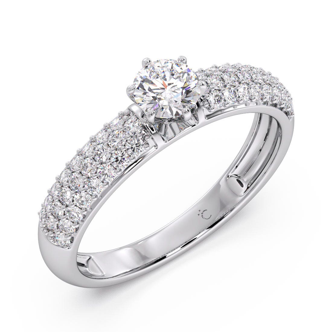 Carlee Diamond Engagement Platinum Ring