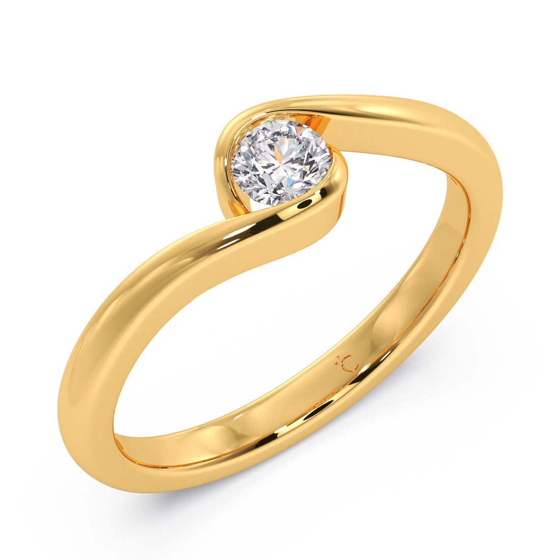 Aakruthi Solitaire Diamond Ring