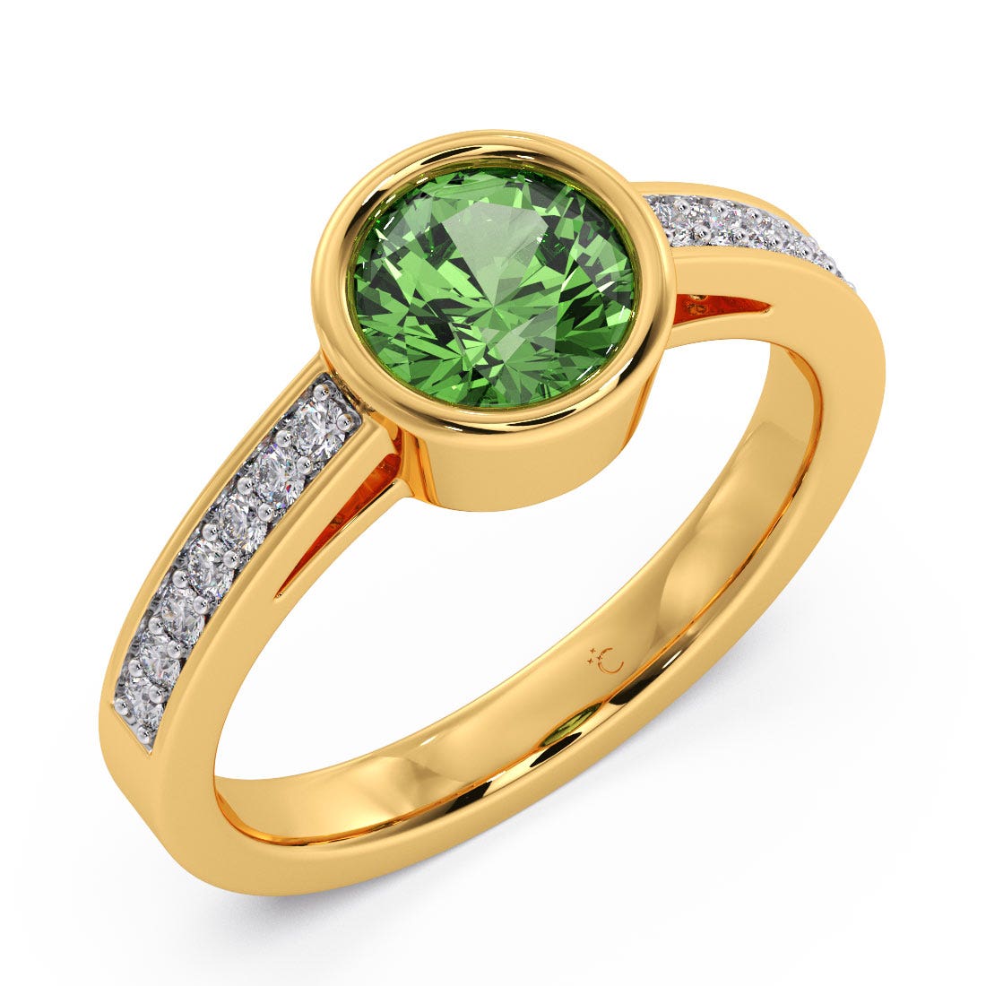 Arrosa Tourmaline Green Ring
