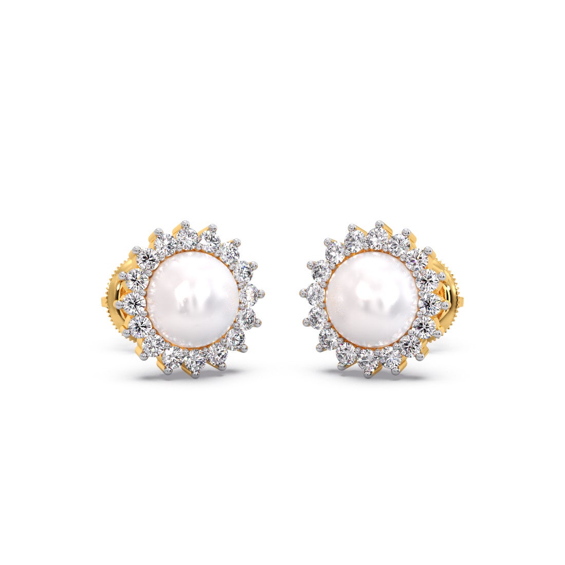 Karen Pearl Diamond Earrings
