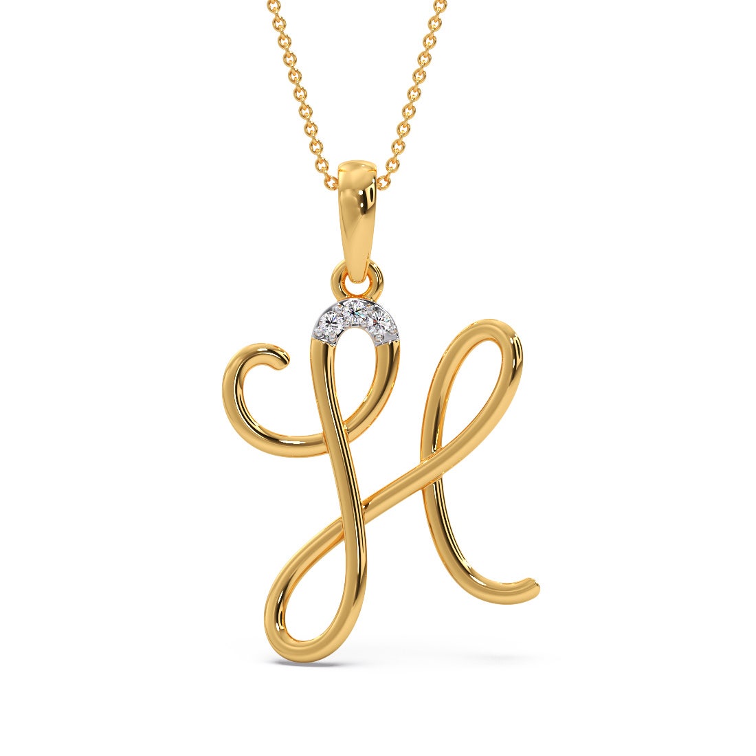 H Love Diamond Pendant