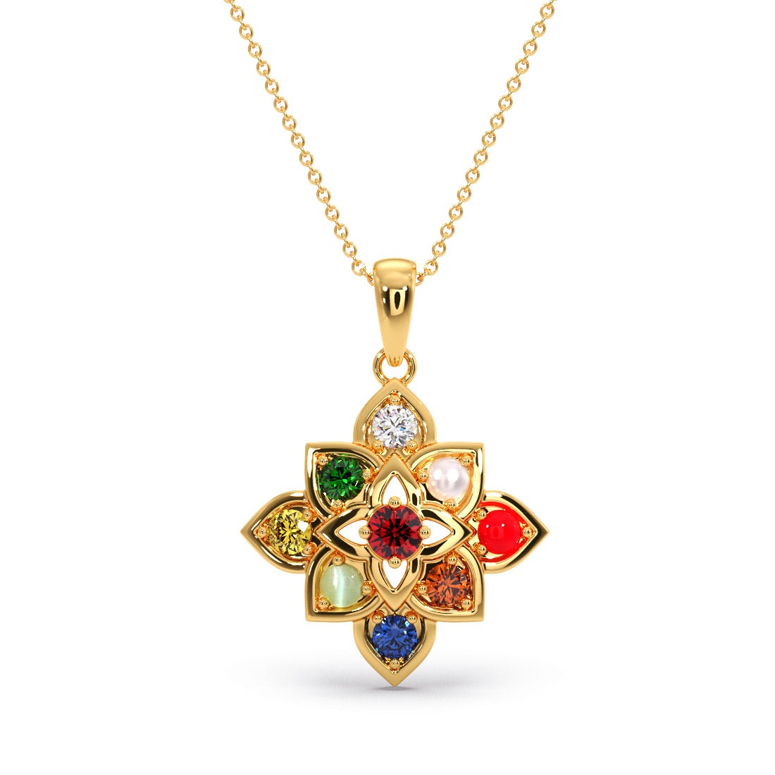 Krishitha Navratna Pendant