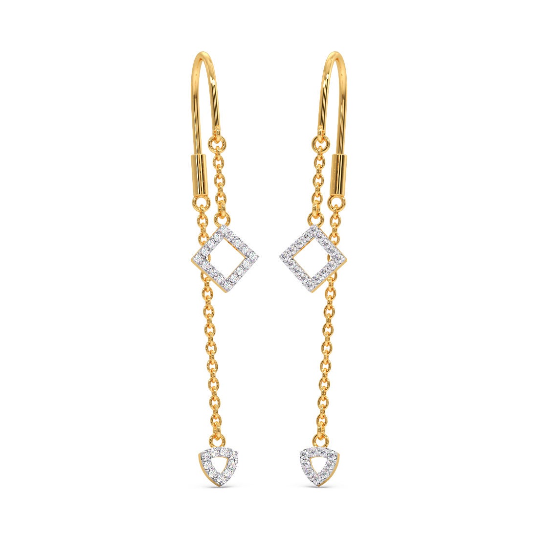 Nawal Diamond Sui Dhaga Earrings-Candere by Kalyan Jewellers