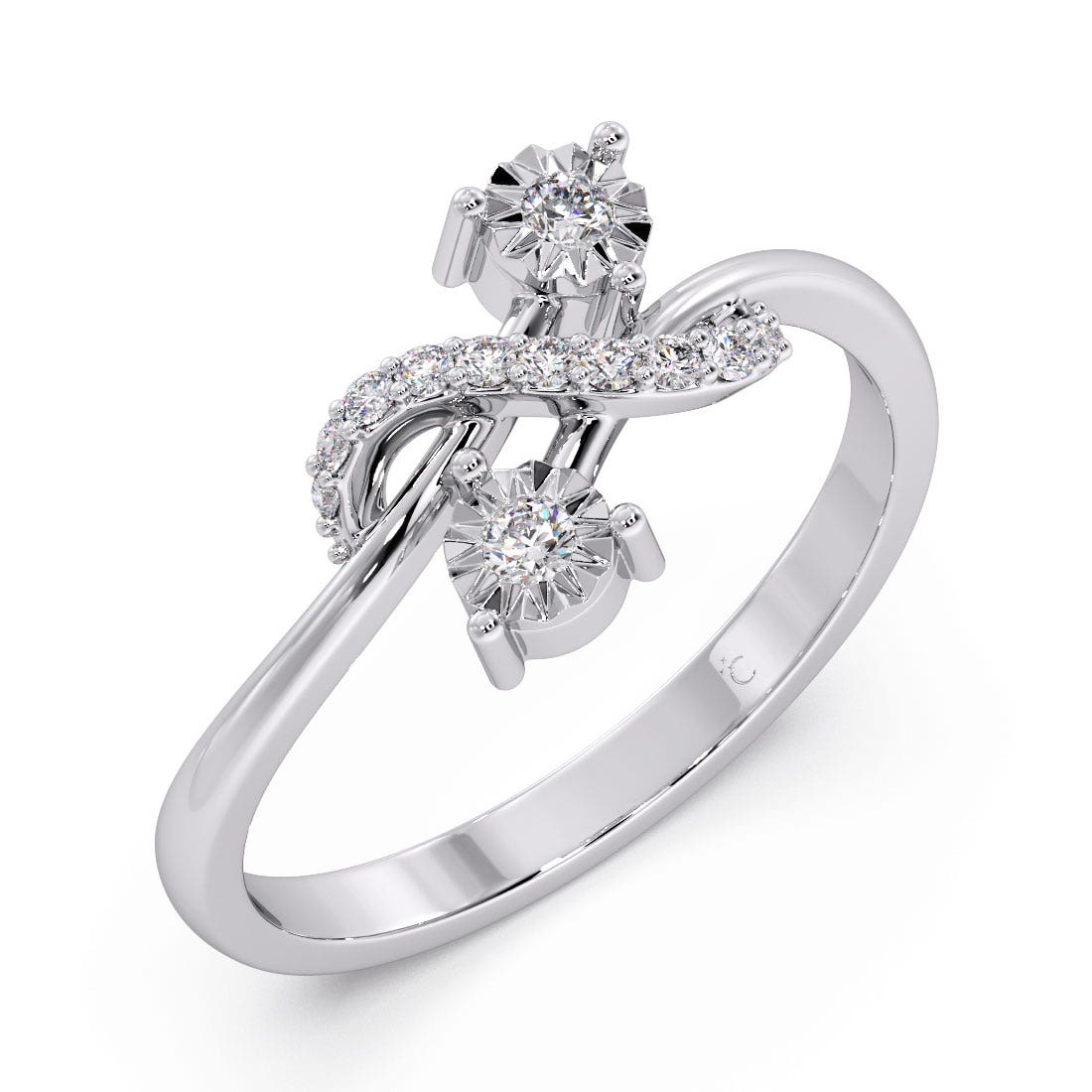 Luxury Miracle Plate Diamond Ring