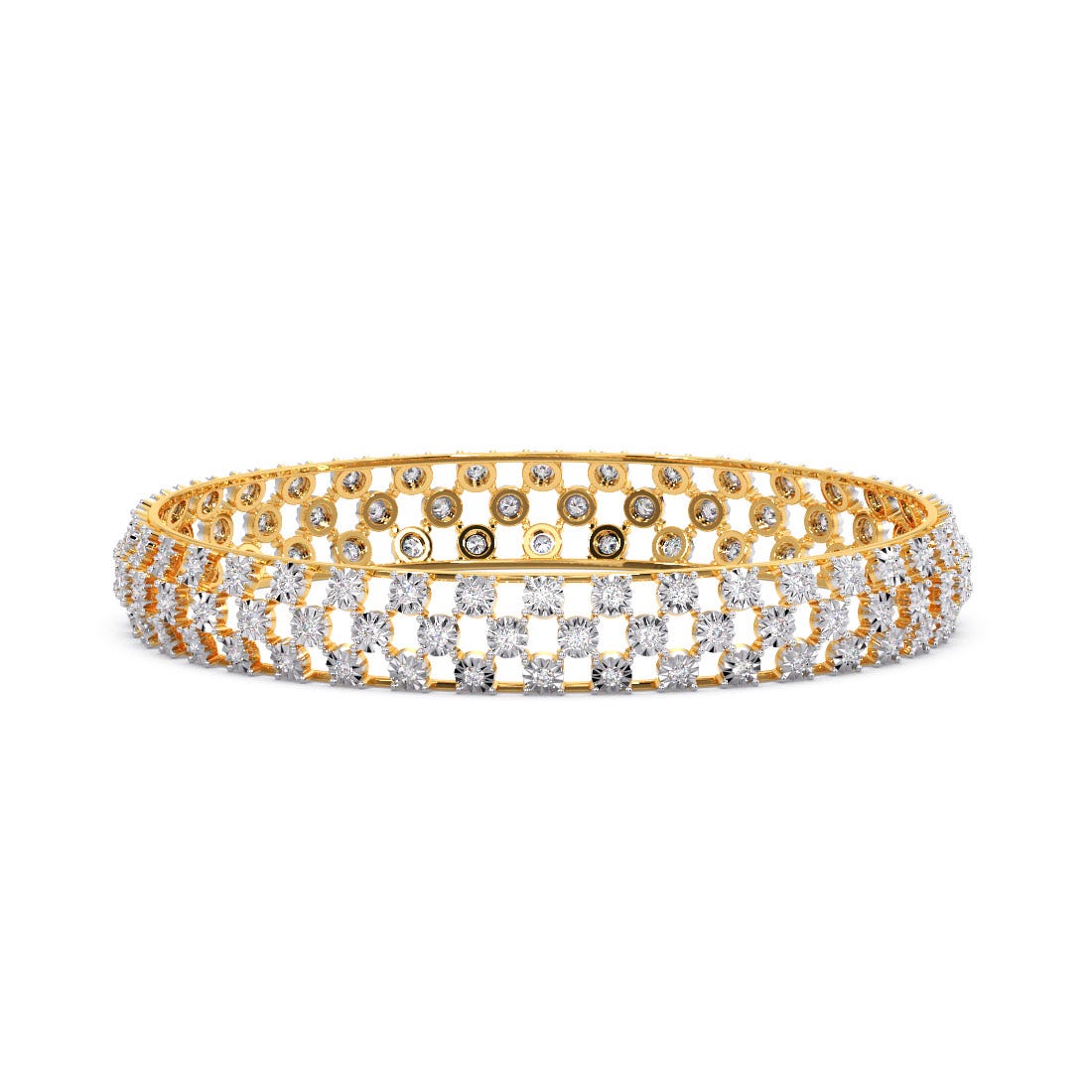 Diamond Mesh Miracle Plate Bangle