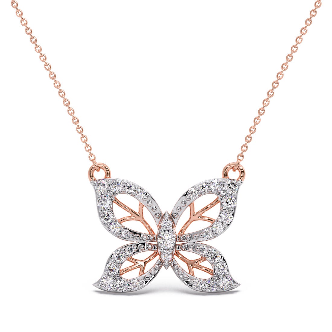Adonis Butterfly Diamond Pendant