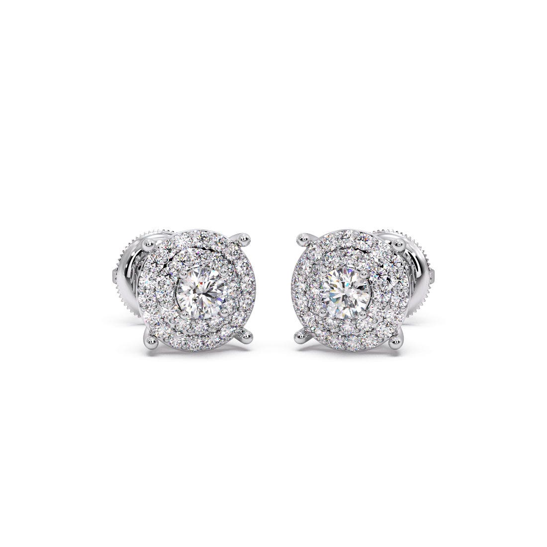 Glimmer Solitaire Diamond Earrings