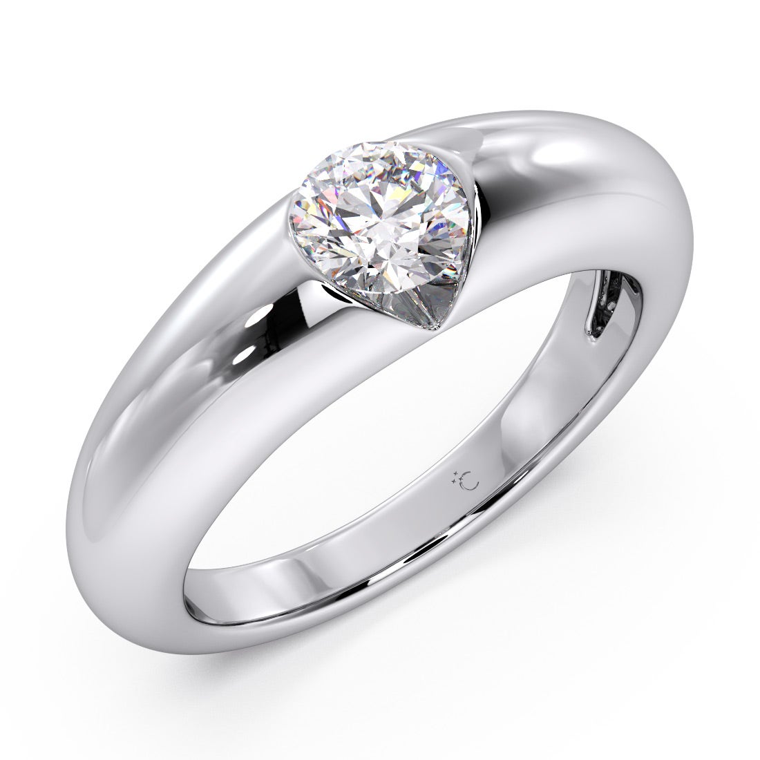 Ananstasius Solitaire Diamond Ring