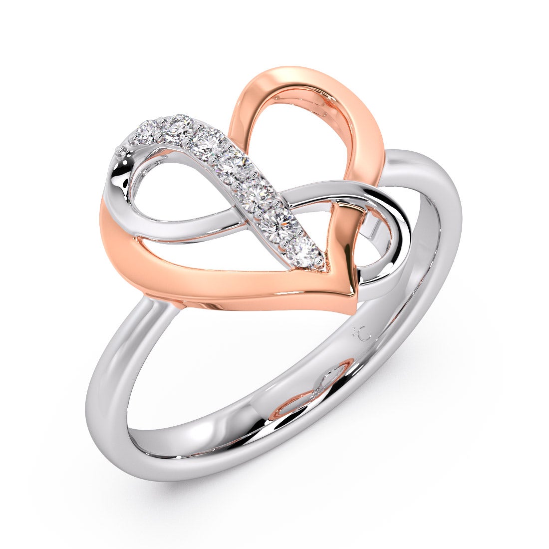 Charming Love Silver Finger Ring | Buy silver rings online at rinayra.com