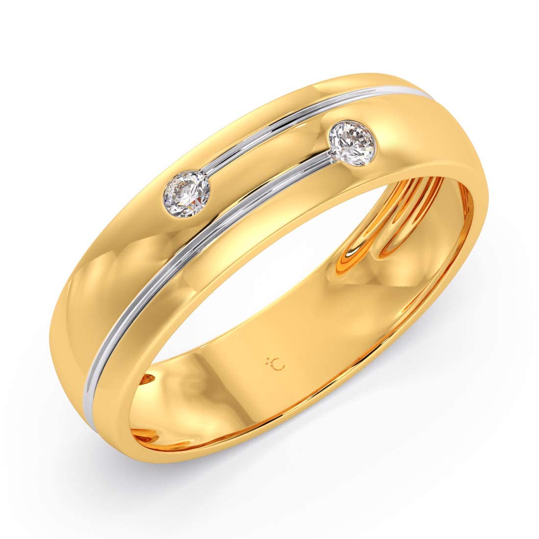 Rufus Diamond Wedding Band For Him