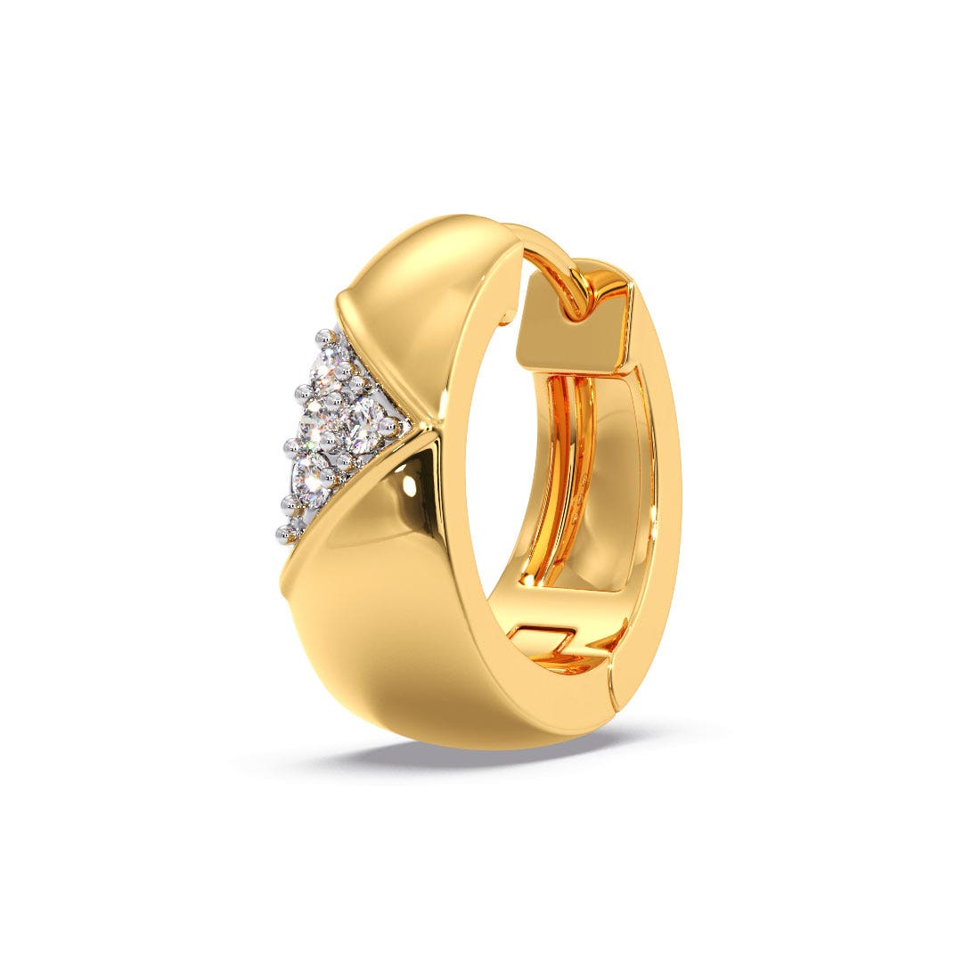Mr. Trilateral  Diamond Mens Hoop