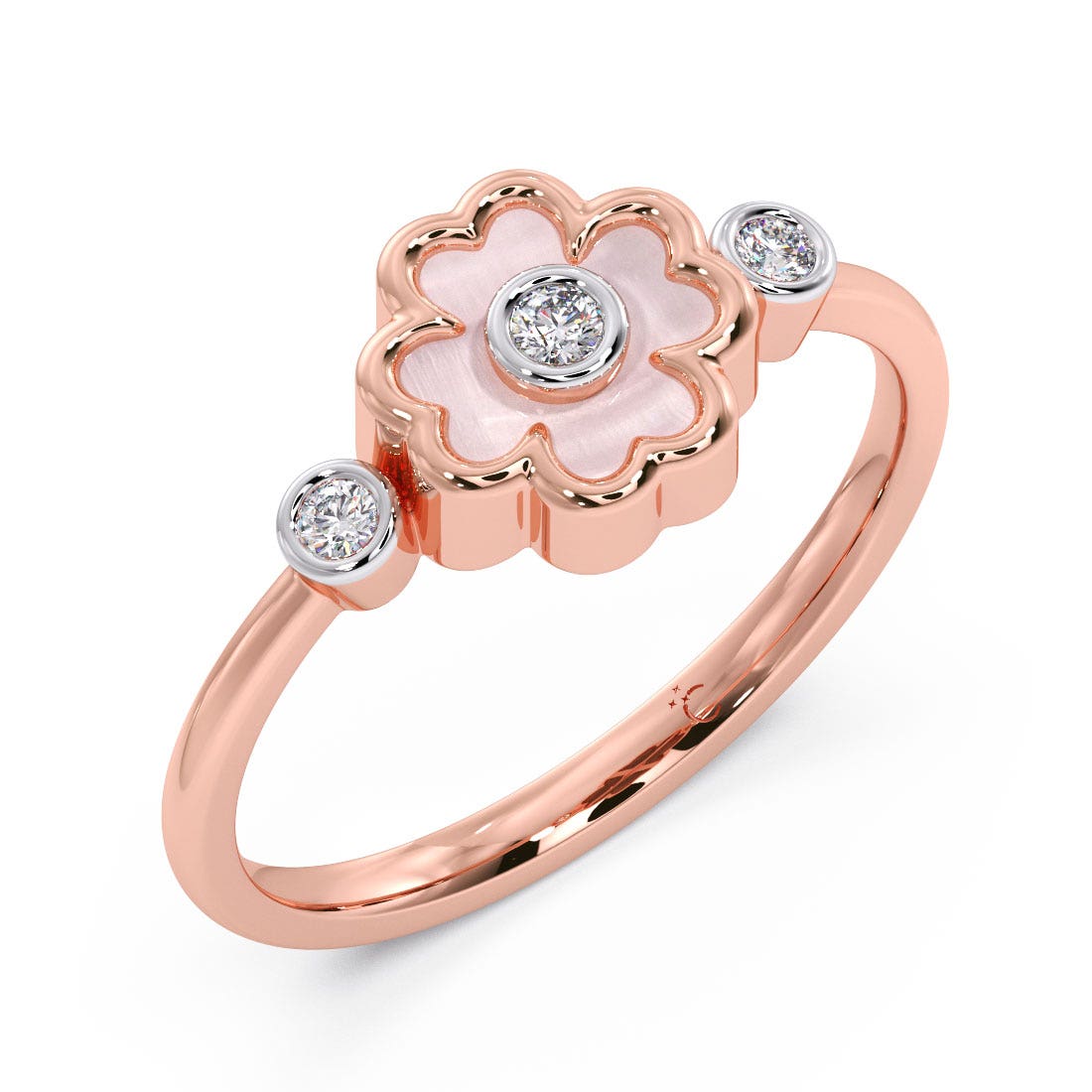 Twinkle Clover Diamond Ring