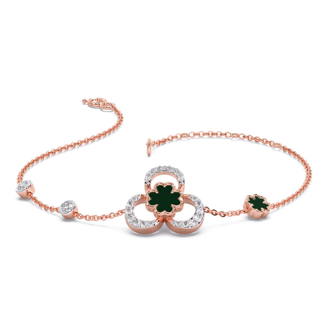 Lucky Clover Diamond Bracelet