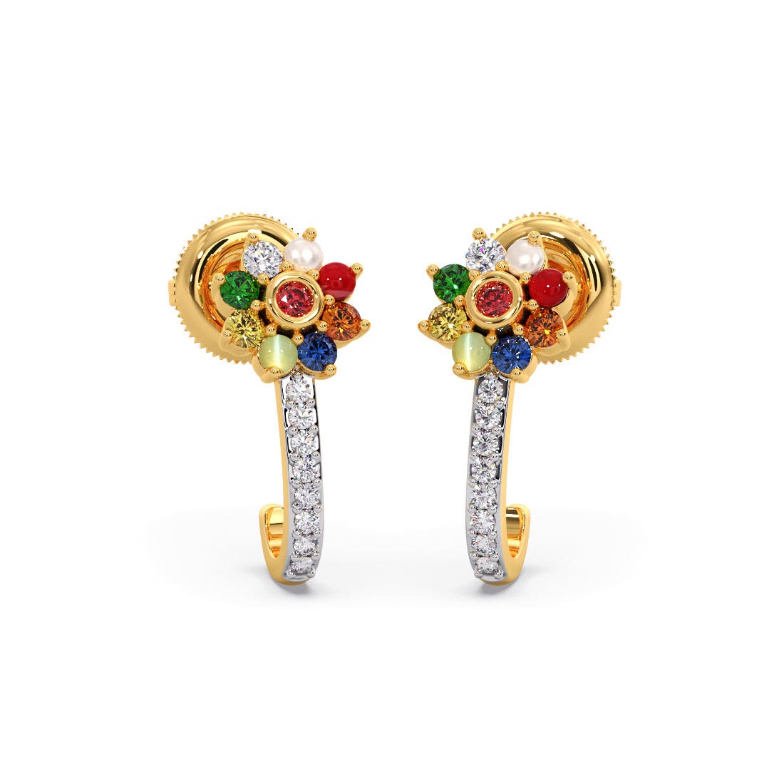 Aarohi Navratna Earrings