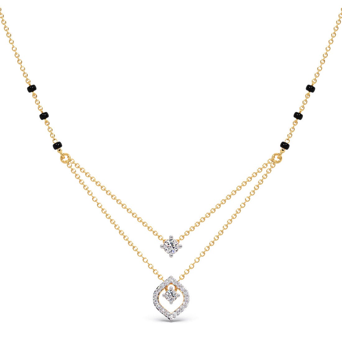 Sikha Solitaire Diamond Mangalsutra