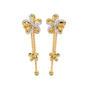 Nihira Diamond Dangle Earrings