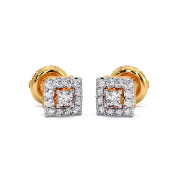 Aavya Solitaire Diamond Earrings