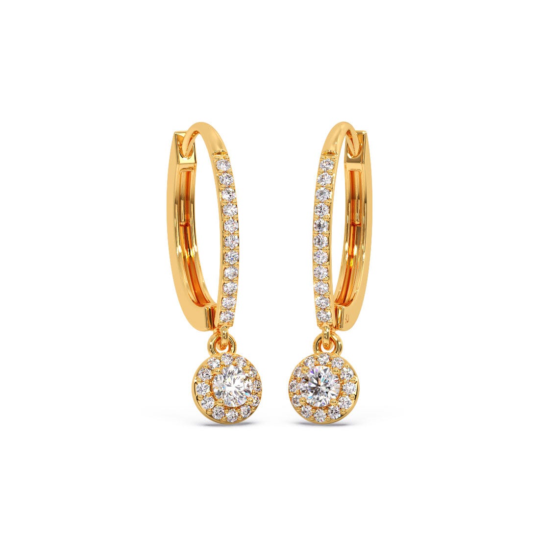 Risha Solitaire Diamond Earrings