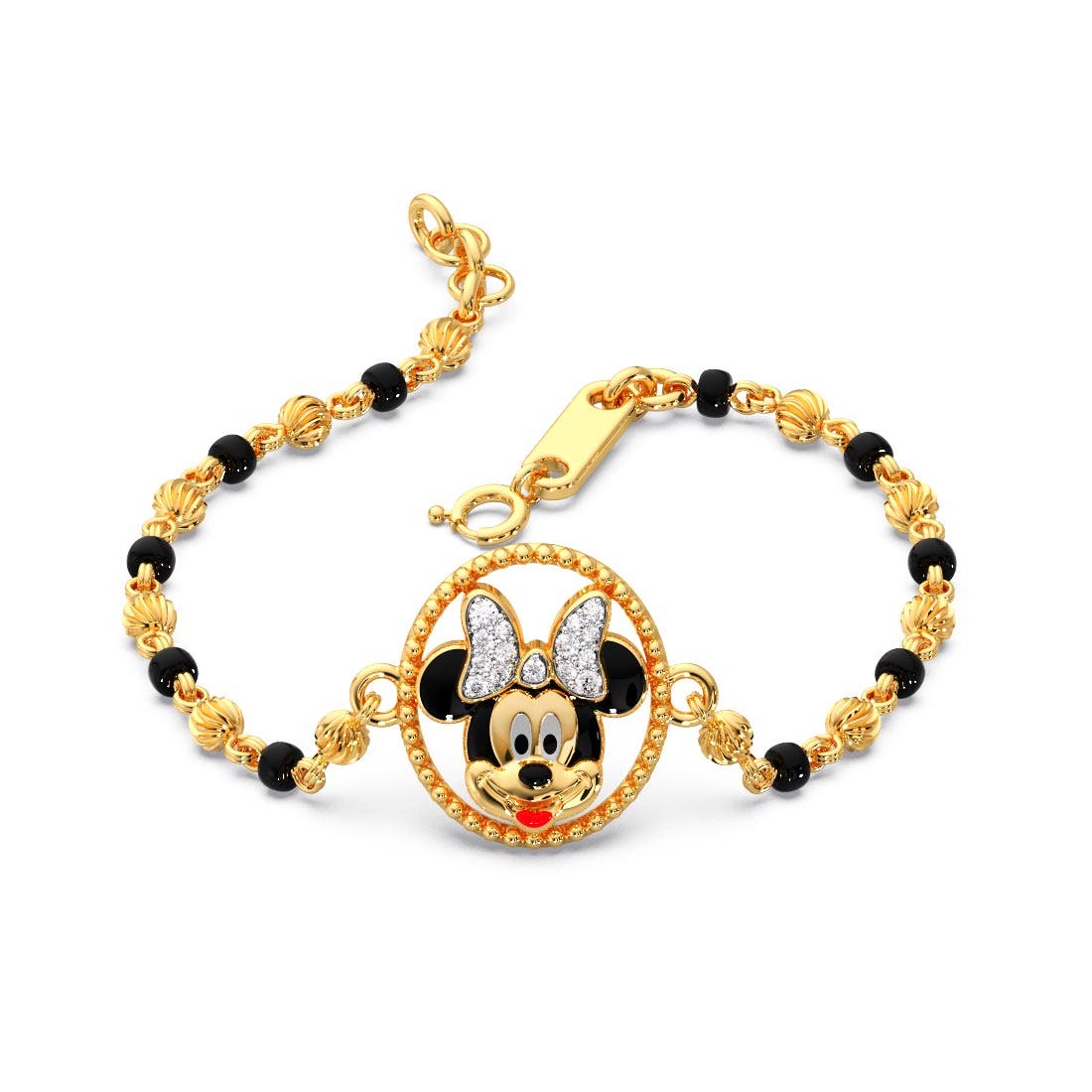 Shiny Minnie Diamond Bracelet