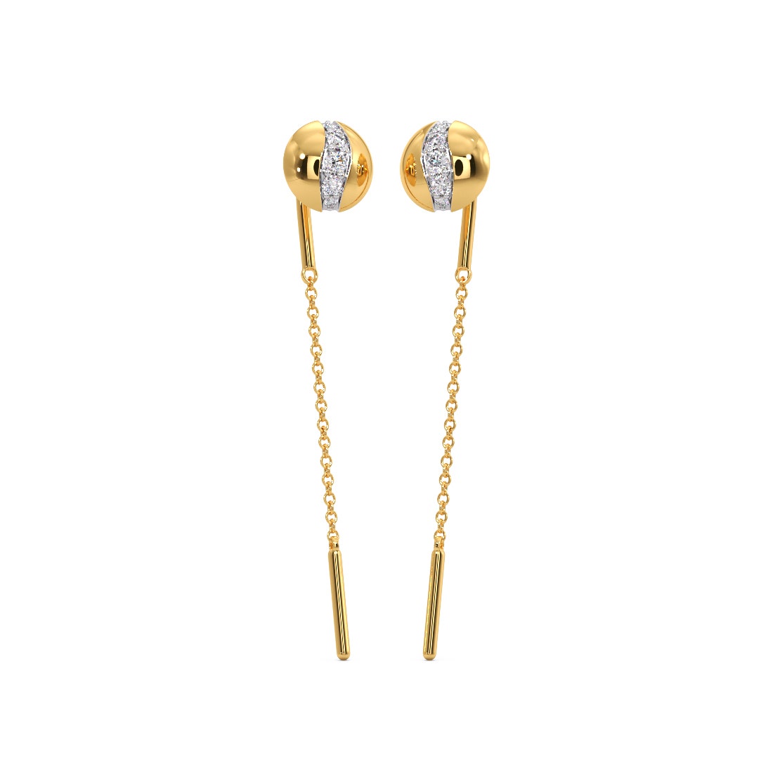 Harika Diamond Sui Dhaga Earrings