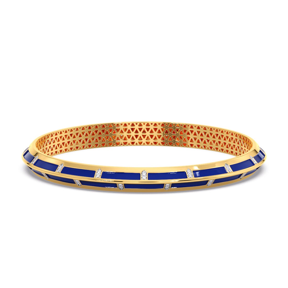 Allan Gold Cubic Zirconia Mens Kada