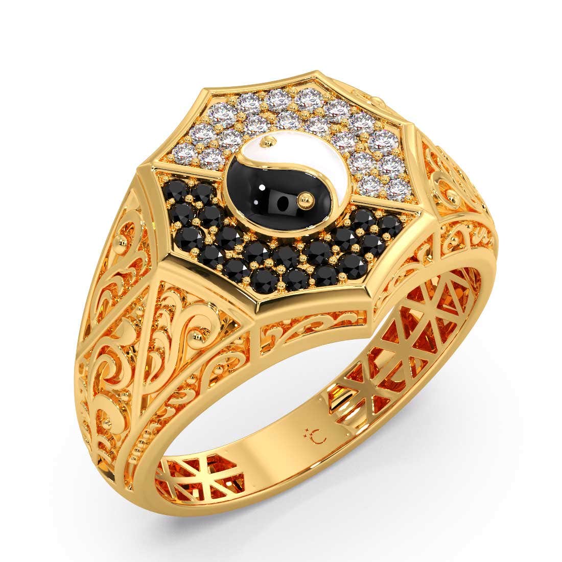 Kiaan Gold And Gemstone Mens Ring