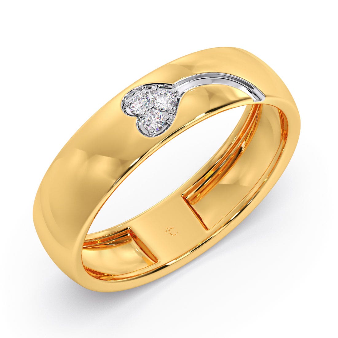 Kite Heart Diamond Band For Her