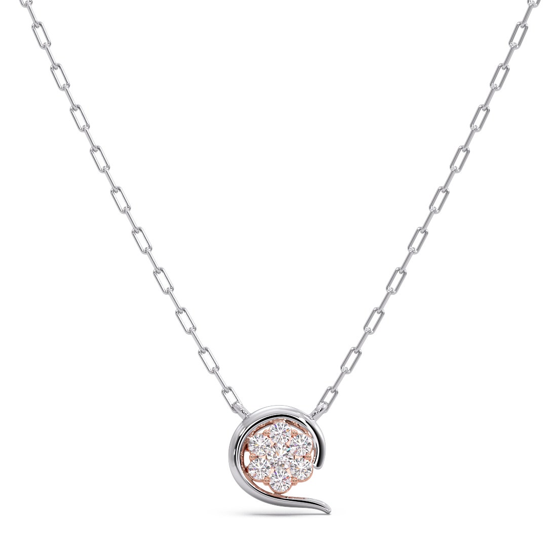 Carthika Platinum Diamond Pendant