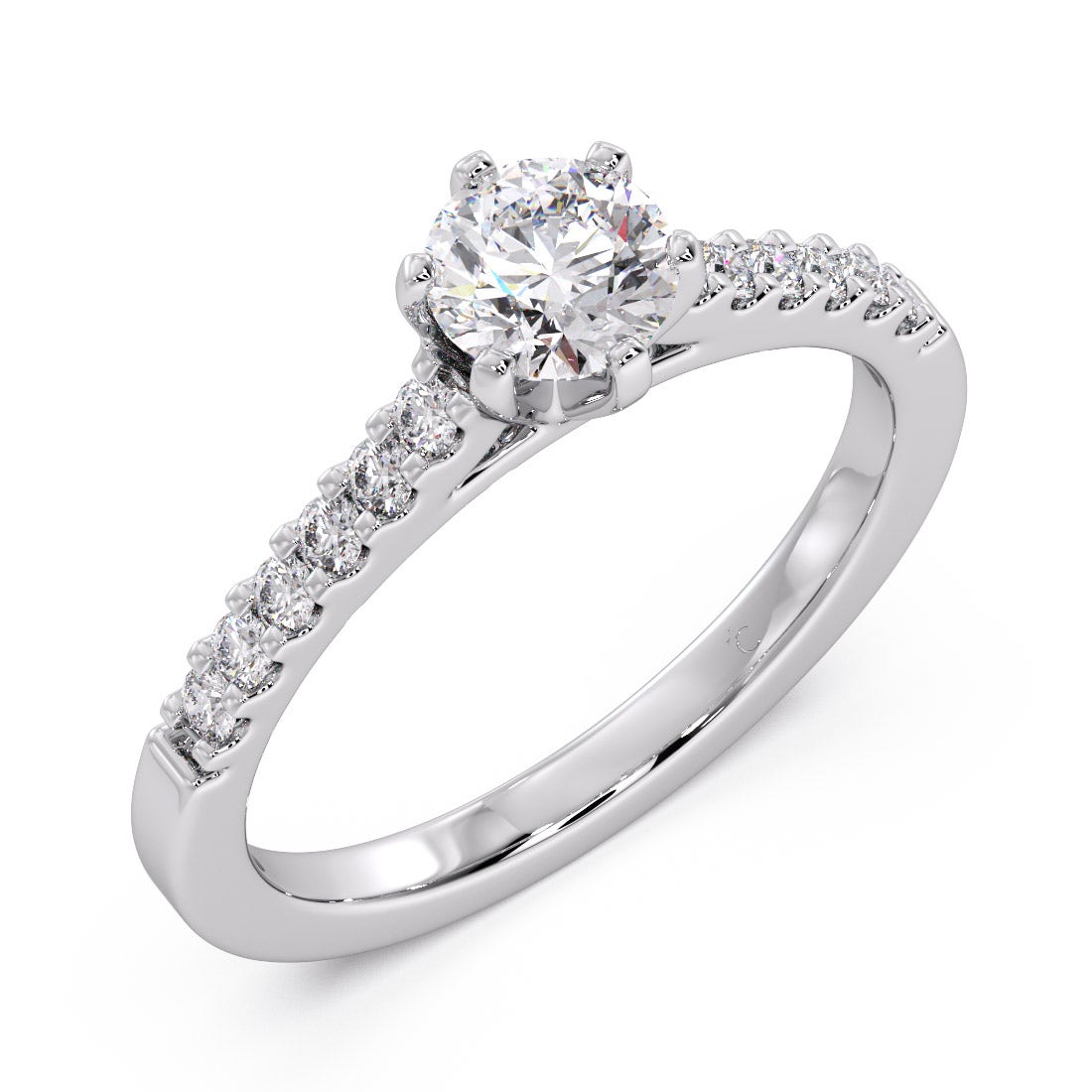 Whoppy Platinum Swarovski® Zirconia Ring