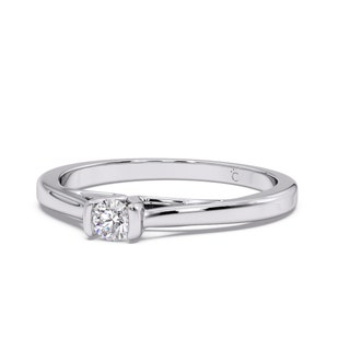 Intrinsic Solitaire Diamond Platinum Ring
