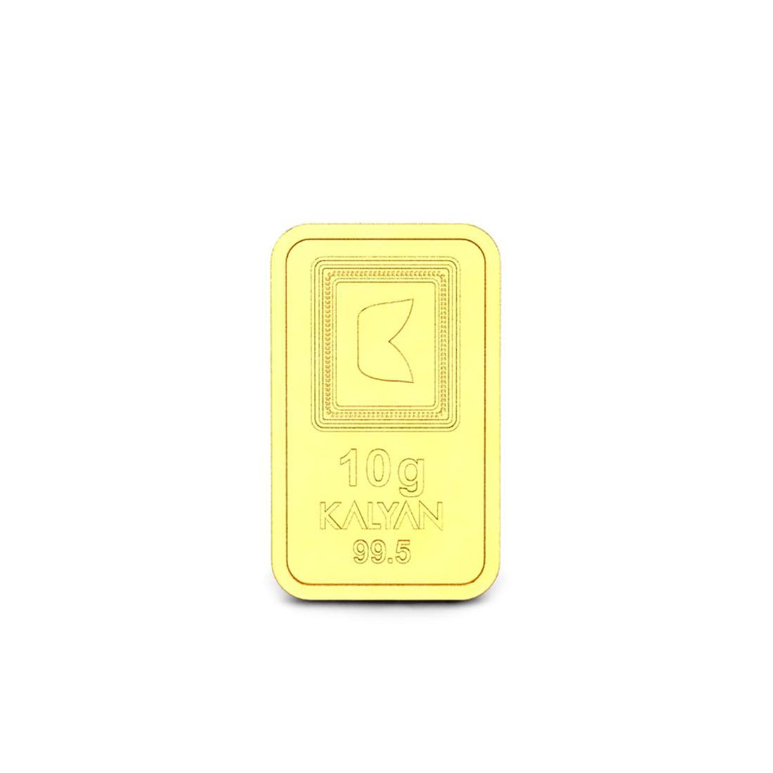 Candere By Kalyan Jewellers 10 grams 24k (995) Yellow Gold Precious Bar