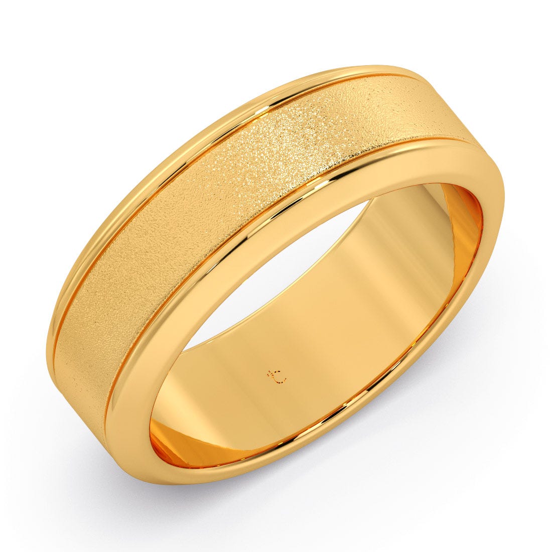 Zac Gold Wedding Band For Him