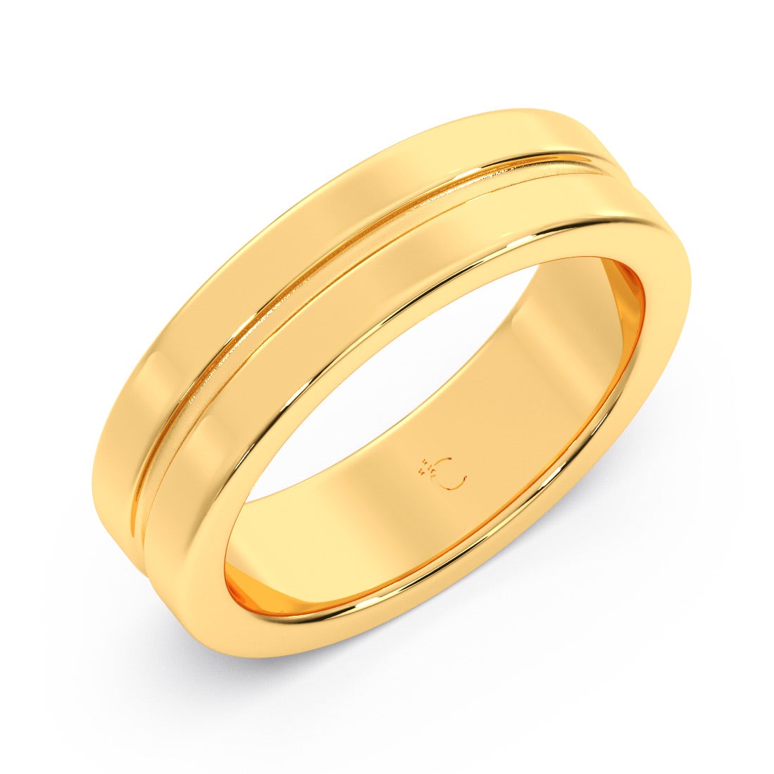 Tom Gold Wedding Band For Him