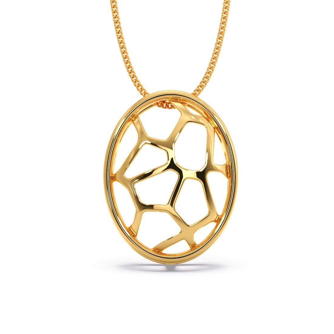 Shell Cut Gold Pendant