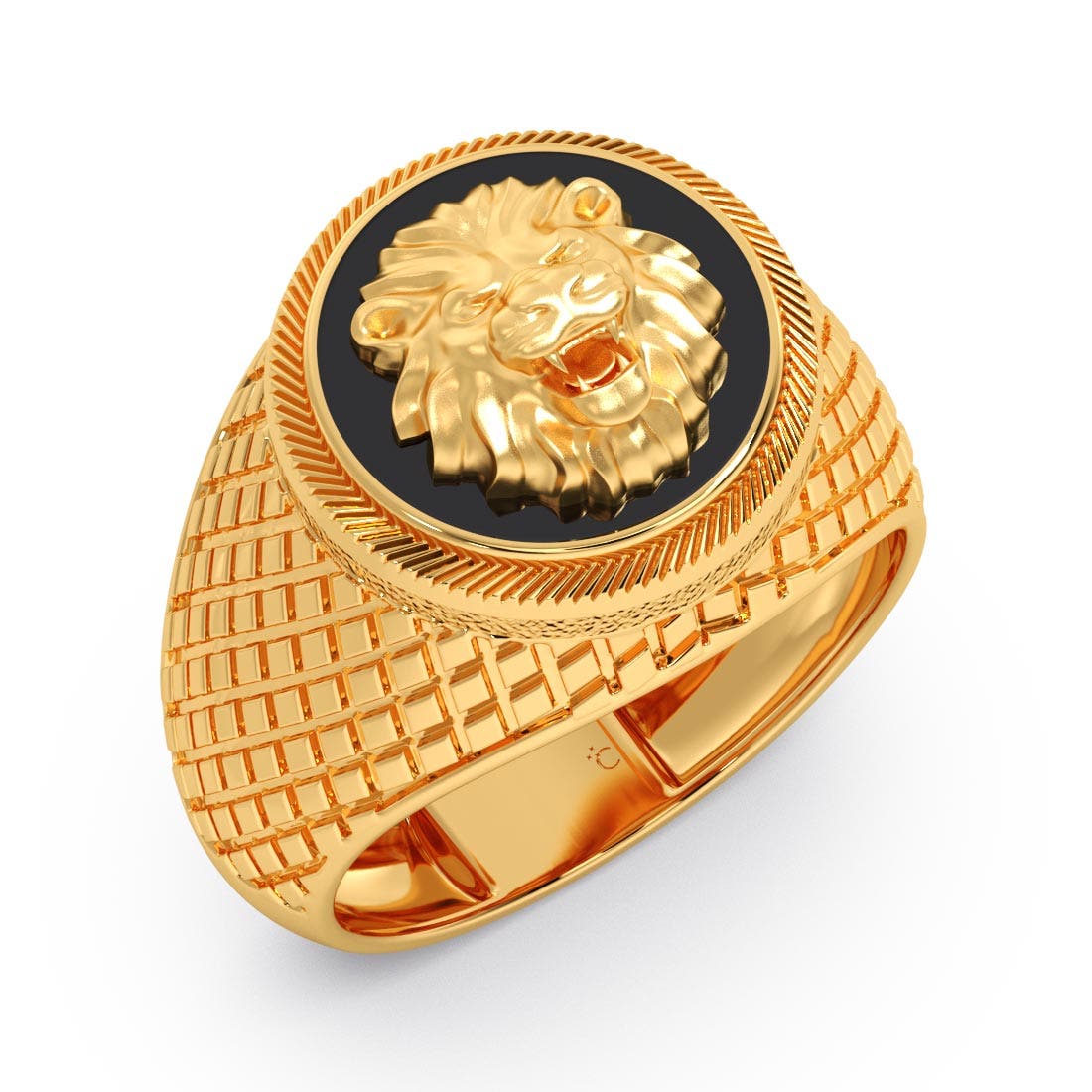 Ridan Lion Gold Mens Ring