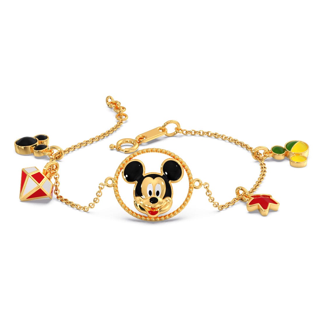 Charms Mickey Gold Bracelet