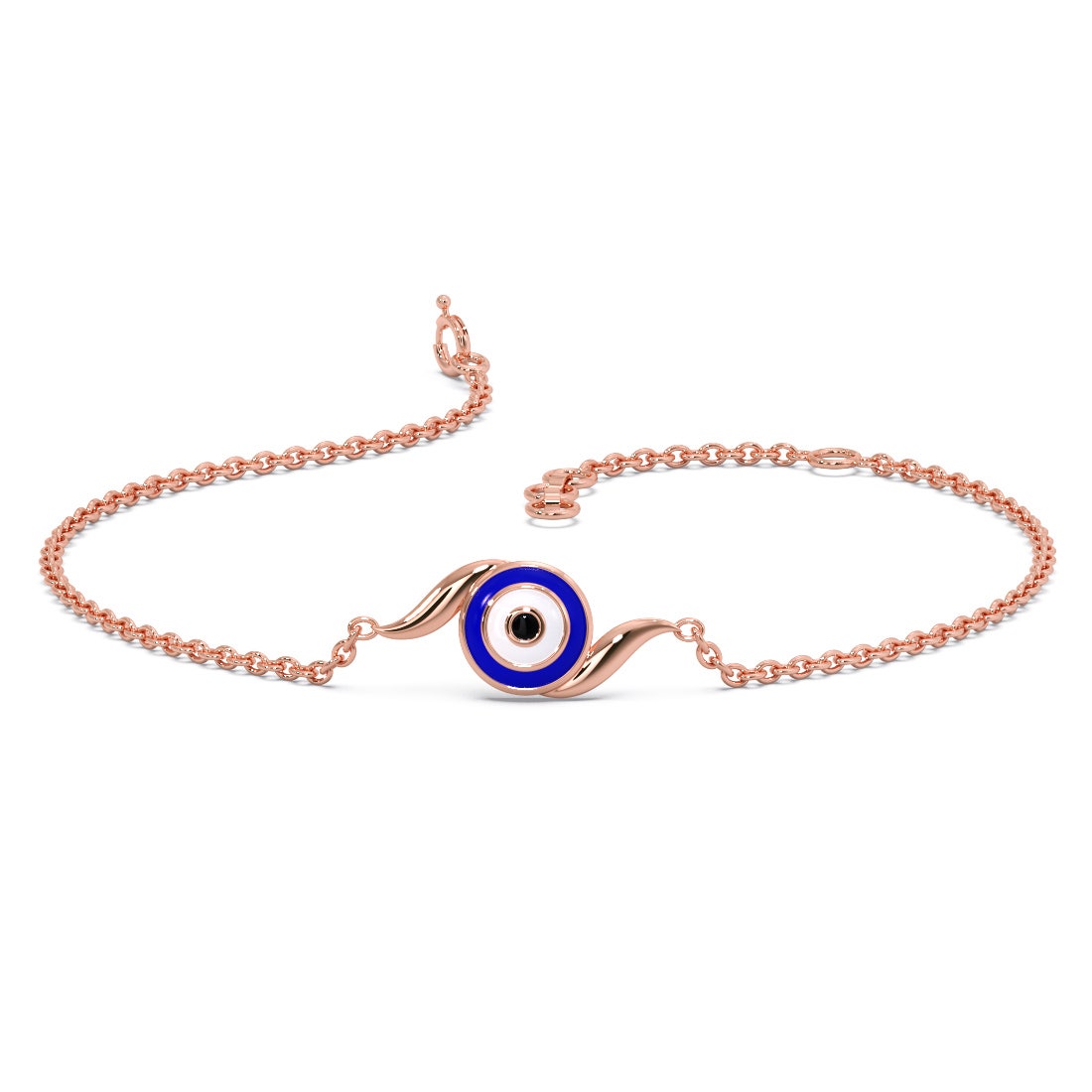 Araaina Evil Eye Gold Chain Bracelet