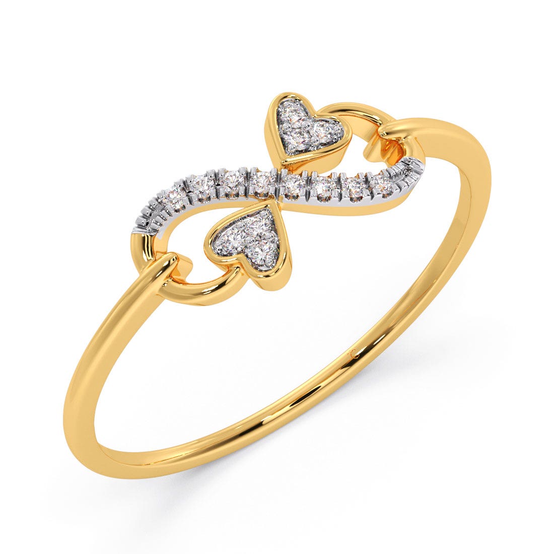 Giribala Infinity Heart Diamond Ring