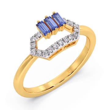 Blue Trilogy Diamond Ring
