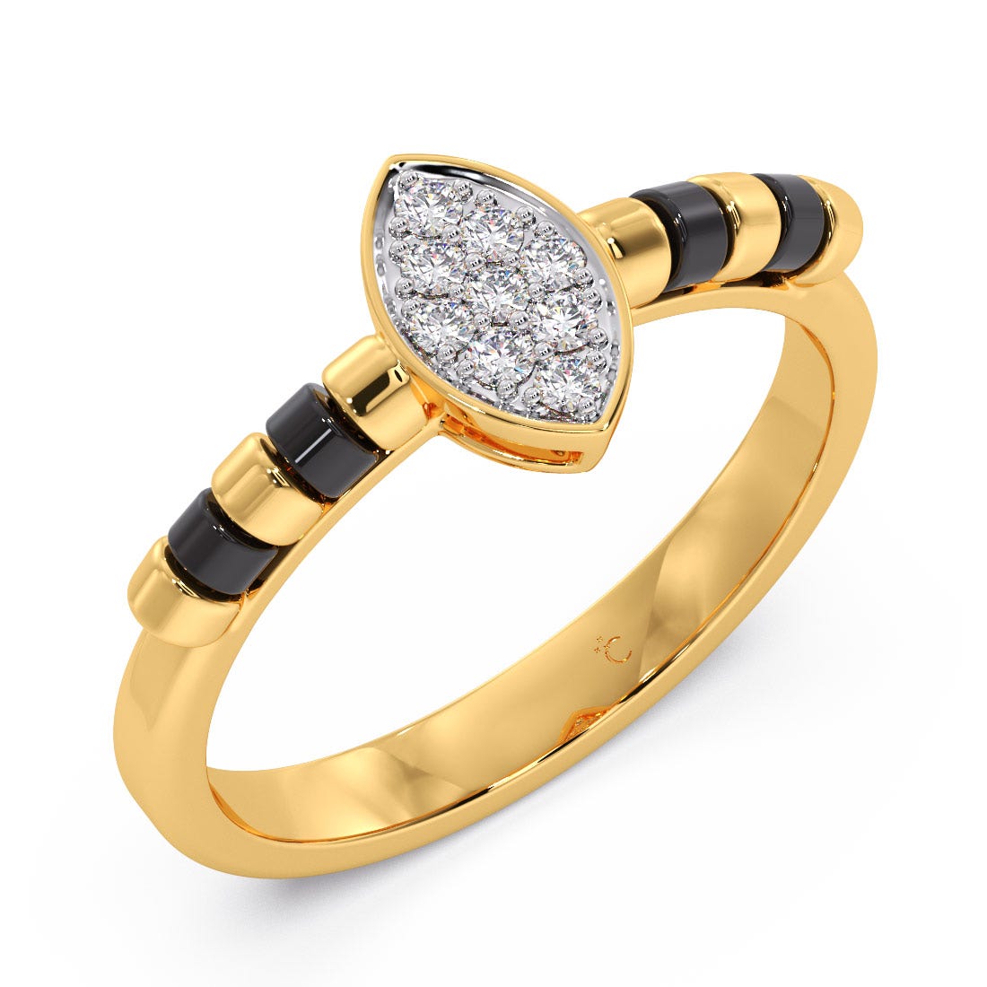 Cluster of Joy Diamond Mangalsutra Ring