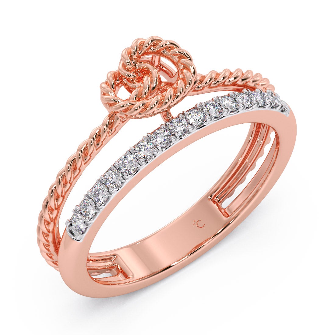 Knot In Style Diamond Ring