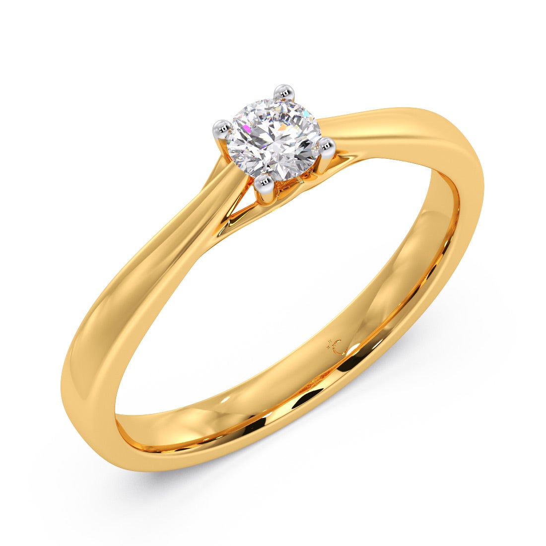 Divine Grace Solitaire Diamond Ring