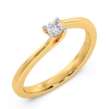 Noble Grace Solitaire Diamond Ring