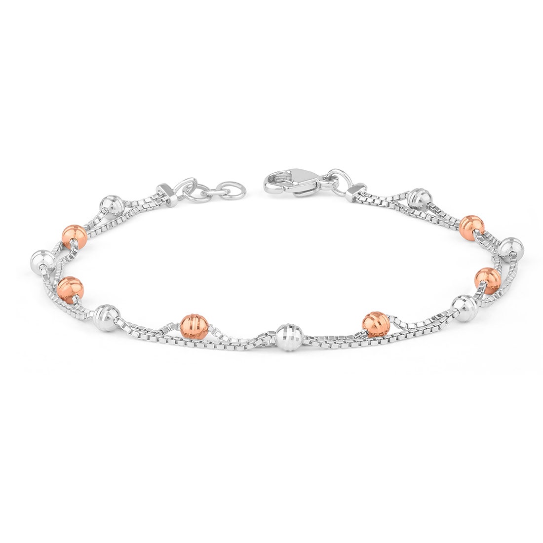 Magic Orbs Platinum Chain Bracelet
