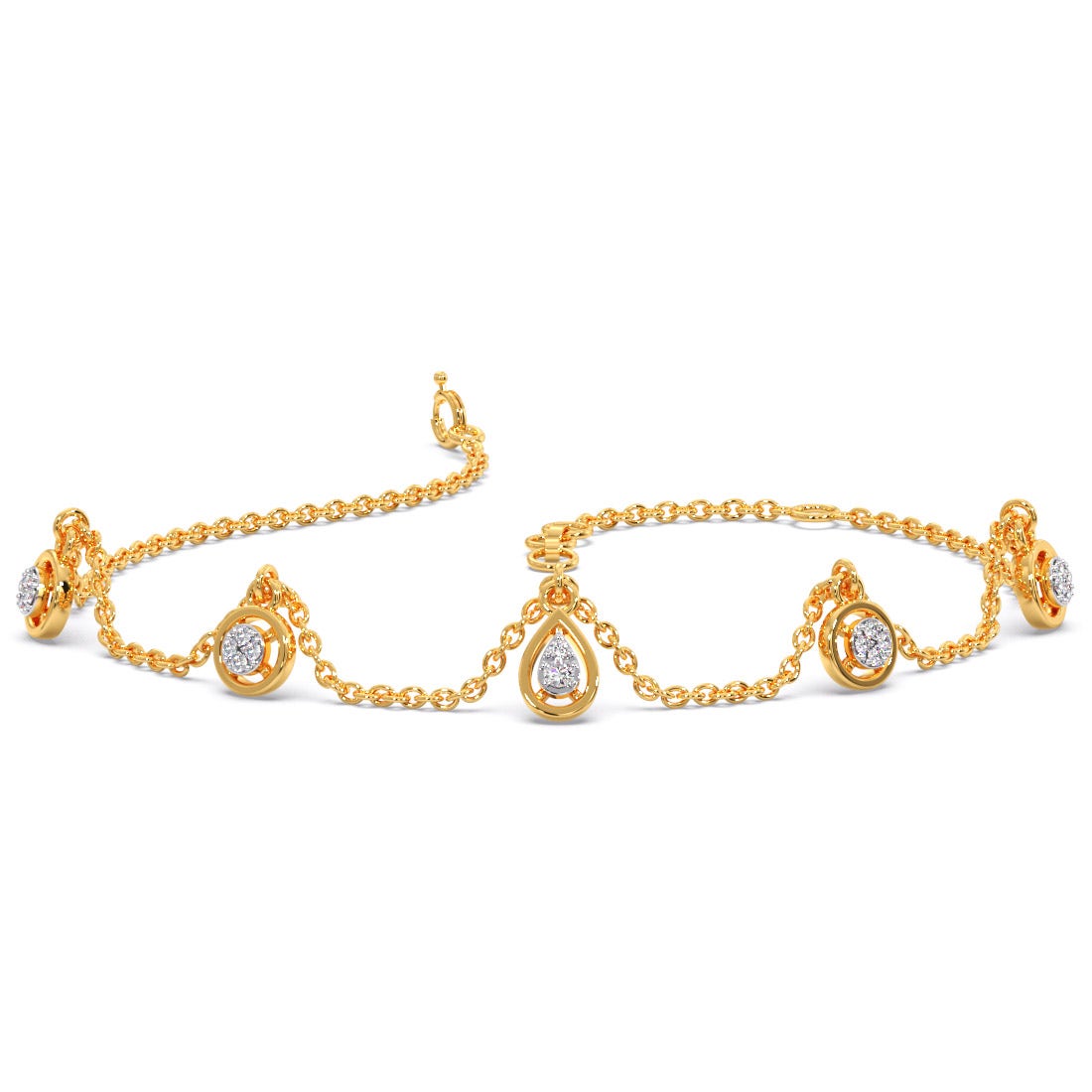 Ariane Diamond Charm Chain Bracelet