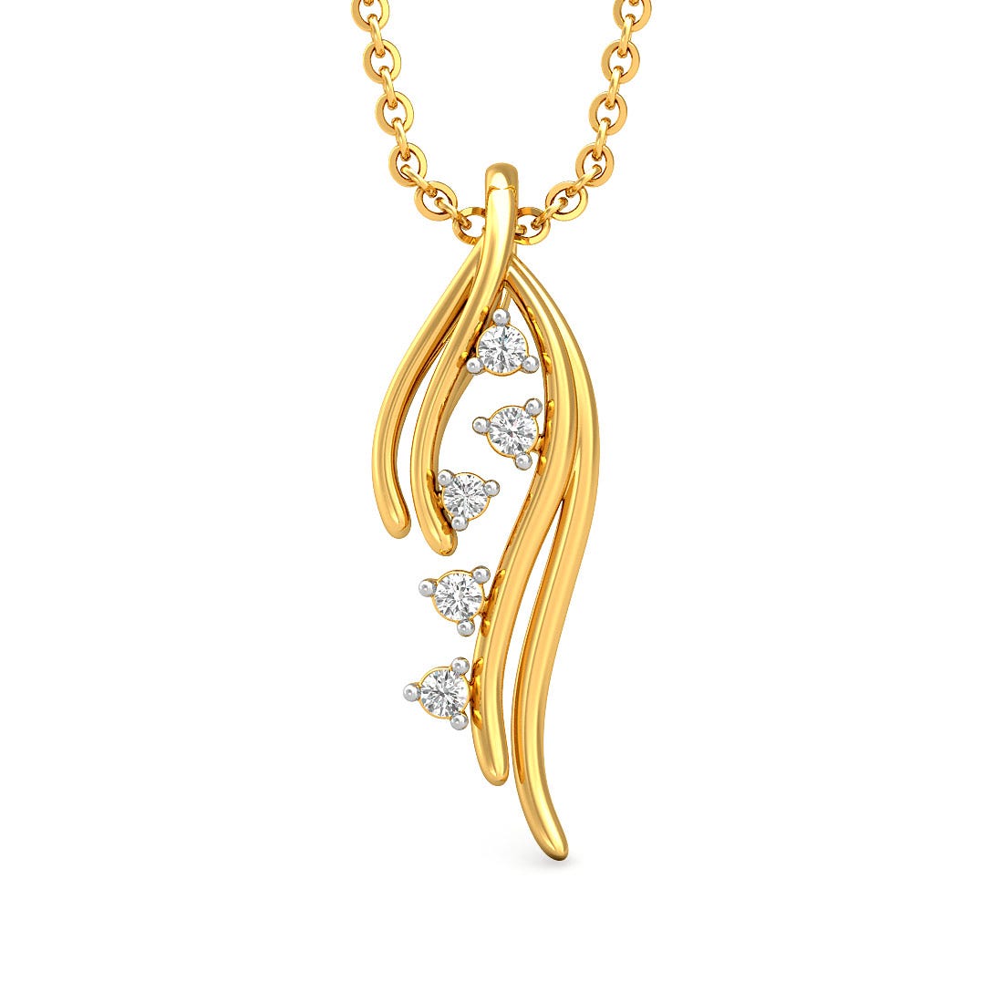 Spakled Draped Cubic Zirconia Pendant