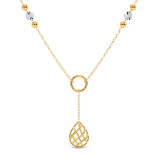 Dangle Pear Gold Necklace